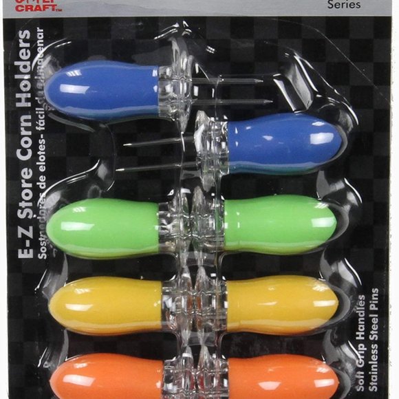 Chef Craft EZ Store Corn Holders, One Size, Yellow - Picture 2 of 5